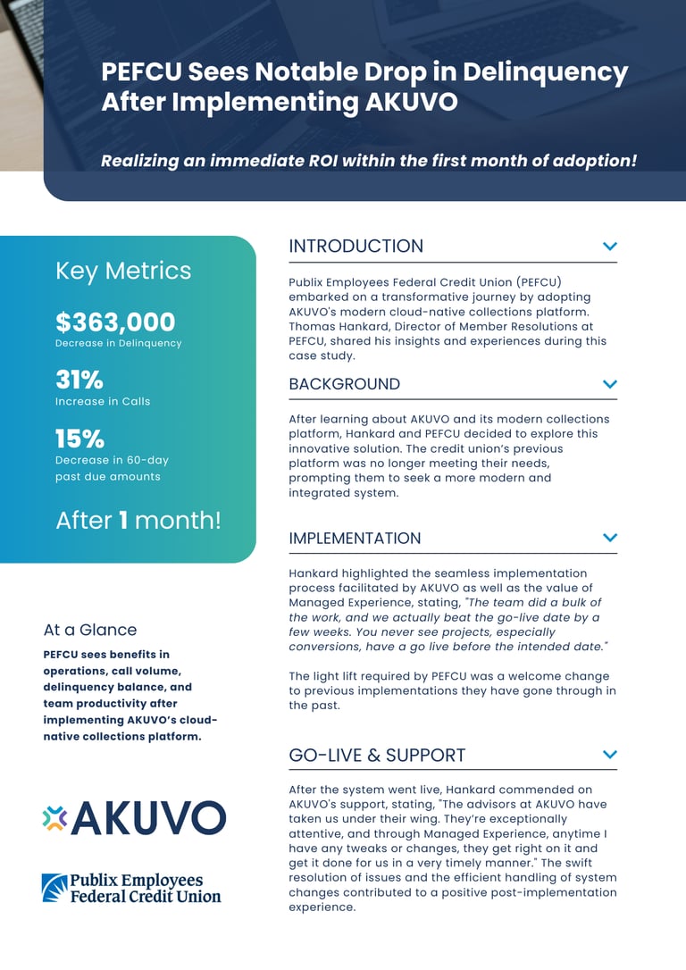 PEFCU: AKUVO Case Study 