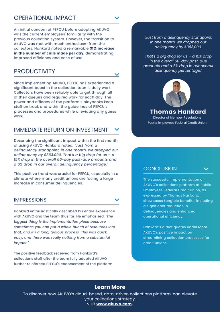 PEFCU: AKUVO Case Study 