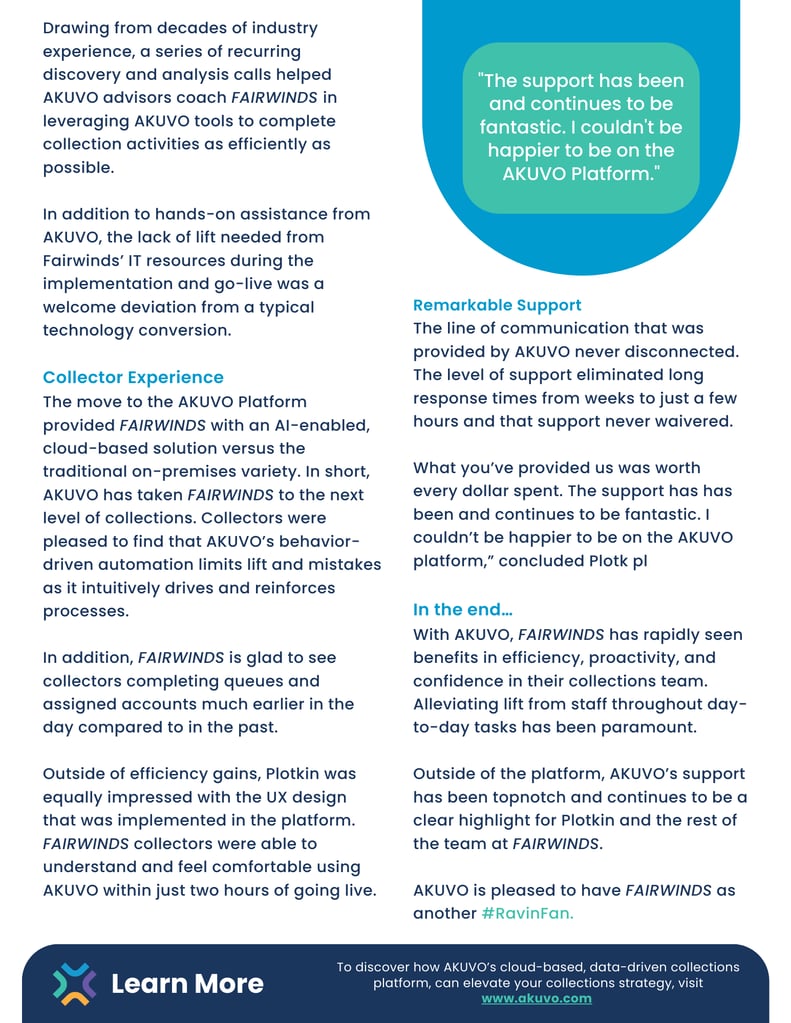 Fairwinds: Case Study 